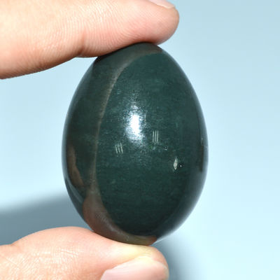 Huevos de Yoni de Jade Verde grabado Nefrita huevos de Jade para el ejercicio vaginal talla Tipo de grabado