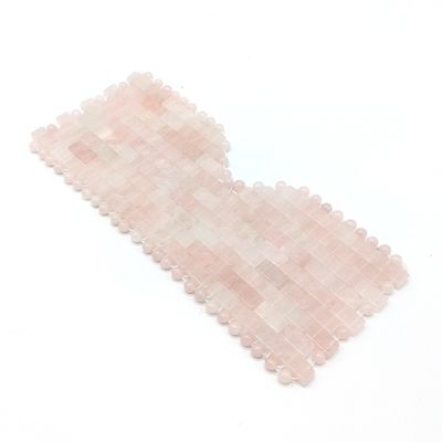 Mascarilla para ojos de cuarzo rosa natural para belleza Mat S