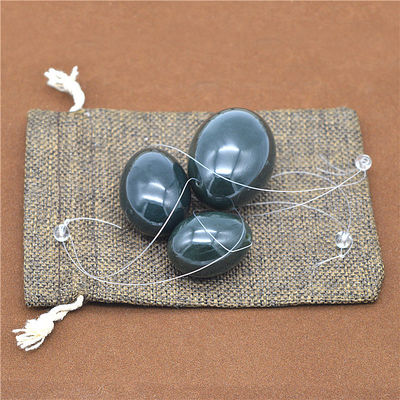 Huevos de Yoni de Jade Verde grabado Nefrita huevos de Jade para el ejercicio vaginal talla Tipo de grabado