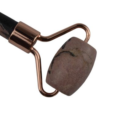 Masajista facial Rodonita de piedra de jade Gua Sha para masaje muscular Antienvejecimiento 100% piedra preciosa natural Logotipo personalizado hogar