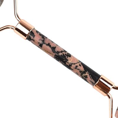 Masajista facial Rodonita de piedra de jade Gua Sha para masaje muscular Antienvejecimiento 100% piedra preciosa natural Logotipo personalizado hogar