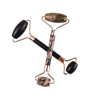 Masajista facial Rodonita de piedra de jade Gua Sha para masaje muscular Antienvejecimiento 100% piedra preciosa natural Logotipo personalizado hogar