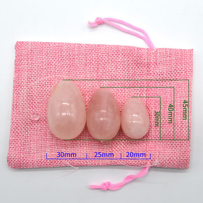 Técnica pulida Huevos Yoni para ejercicios de Kegel Piedras en forma de huevo