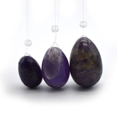 Huevos de Yoni de Jade tallados Ametista Onyex Huevos de mármol con técnica de Jade