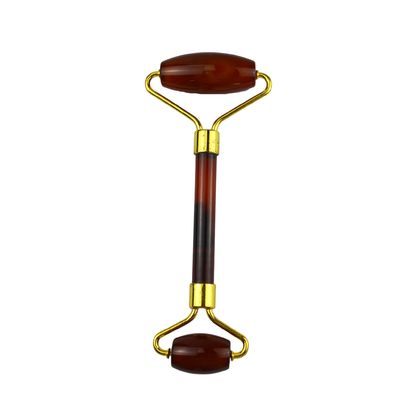 Logotipo personalizado DisponibleProducto de belleza facial Carnelian Guasha Roller Facial para el 100% natural de cristal rojo de ágata masajista