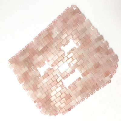 Logotipo personalizado Belleza natural Máscara de piedra de jade Rosa Rosa Cuarzo Diosa Máscara facial Máscara facial
