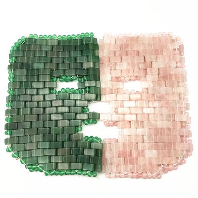 Logotipo personalizado Belleza natural Máscara de piedra de jade Rosa Rosa Cuarzo Diosa Máscara facial Máscara facial