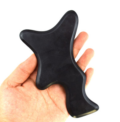 Descubra el poder de la Piedra Bian Negra Gua Sha Herramientas de masaje corporal para la belleza y la relajación