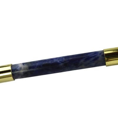 Blue Sodalite Face Guasha Roller 100% cristal natural Gua Sha Masajista para el cuidado de la piel y el masaje de spa
