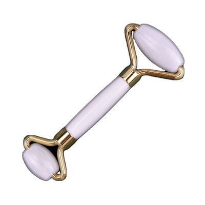 Herramientas de masaje Mejor vendedor Natural Jade Blanco Guasha Roller Masaje Facial Bola Gua Sha Roller Masajista Para Masajeador Facial