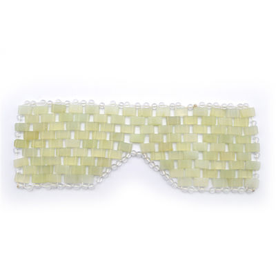 Máscara de ojos de cristal más vendida de atención médica Máscara de ojos de jade natural pura Máscara de ojos de jade Xiuyan Máscara de ojos de jade estilo personalizable