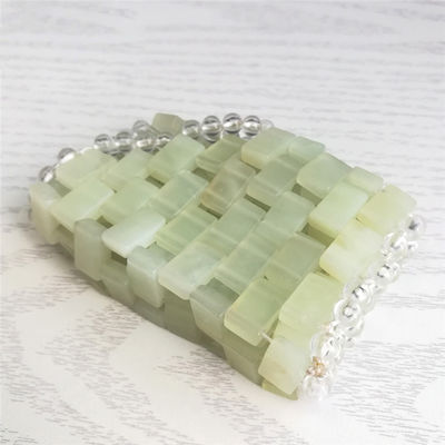 Máscara de ojos de cristal más vendida de atención médica Máscara de ojos de jade natural pura Máscara de ojos de jade Xiuyan Máscara de ojos de jade estilo personalizable