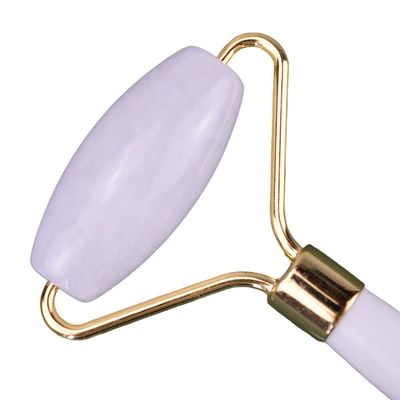 Herramientas de masaje Mejor vendedor Natural Jade Blanco Guasha Roller Masaje Facial Bola Gua Sha Roller Masajista Para Masajeador Facial