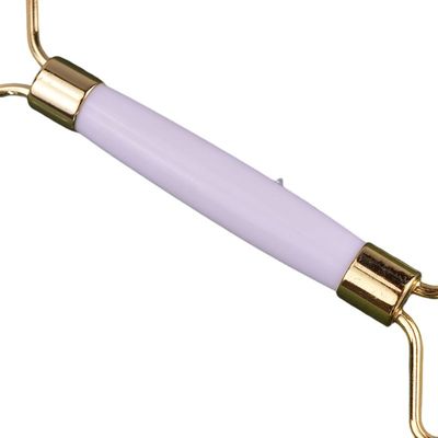 Herramientas de masaje Mejor vendedor Natural Jade Blanco Guasha Roller Masaje Facial Bola Gua Sha Roller Masajista Para Masajeador Facial