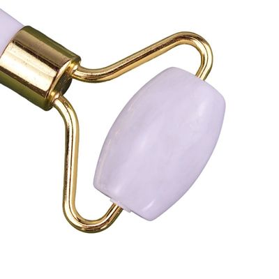 Herramientas de masaje Mejor vendedor Natural Jade Blanco Guasha Roller Masaje Facial Bola Gua Sha Roller Masajista Para Masajeador Facial