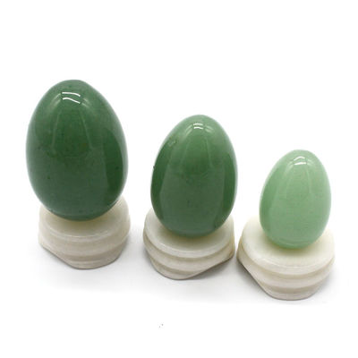 Técnico pulido 100% natural verde huevos de sexo de jade vaginal pelotas Ben Wa para mujeres