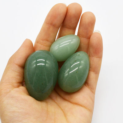 Técnico pulido 100% natural verde huevos de sexo de jade vaginal pelotas Ben Wa para mujeres