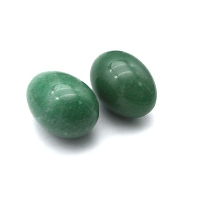 Artesanía de perforación de agujeros Nefrita huevos de jade para el ejercicio de Yoni Yoni Set de 3