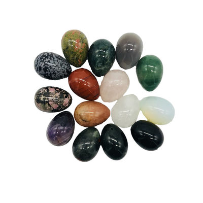 Colorido estilo de arte popular piedra preciosa natural Jade Yoni huevos La adición perfecta a su rutina de salud vaginal