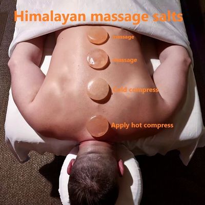 250g de jabón natural de sal de rosa del Himalaya para salón de belleza SPA Aceite esencial de mano masaje de raspado de piedra de compresión fría caliente