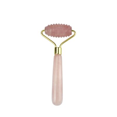 Herramienta de masaje facial 100% de cuarzo rosa natural Gua Sha Jade Roller para cuidado de la piel y herramientas de masaje