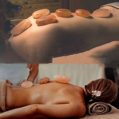 250g de jabón natural de sal de rosa del Himalaya para salón de belleza SPA Aceite esencial de mano masaje de raspado de piedra de compresión fría caliente
