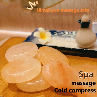 250g de jabón natural de sal de rosa del Himalaya para salón de belleza SPA Aceite esencial de mano masaje de raspado de piedra de compresión fría caliente