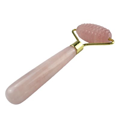 Herramienta de masaje facial 100% de cuarzo rosa natural Gua Sha Jade Roller para cuidado de la piel y herramientas de masaje
