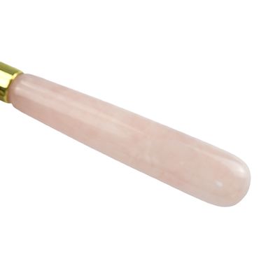 Herramienta de masaje facial 100% de cuarzo rosa natural Gua Sha Jade Roller para cuidado de la piel y herramientas de masaje