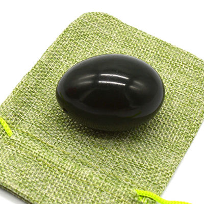 Nefrita en forma de huevo Kegel huevos de jade piedra natural Yoni huevos 40 * 30mm