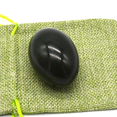 Nefrita en forma de huevo Kegel huevos de jade piedra natural Yoni huevos 40 * 30mm