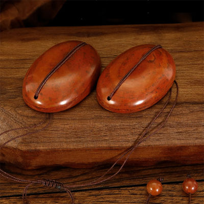 Máscara para los ojos de Piedra Bian Roja Natural para masaje de cuerpo completo Piedra de energía caliente y fría Comprima herramienta de alivio de la fatiga ocular