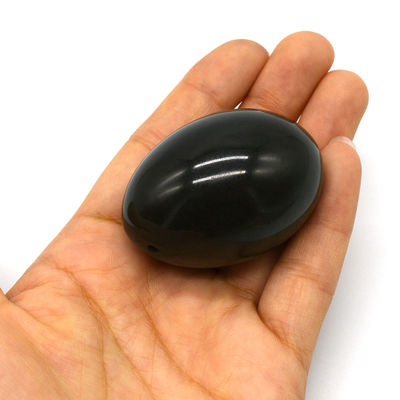 Nefrita en forma de huevo Kegel huevos de jade piedra natural Yoni huevos 40 * 30mm