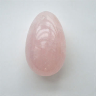 Huevos Yoni de cuarzo rosa para entrenamiento muscular PC y ejercicio de Kegel femenino