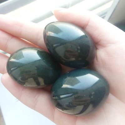 Cristal material de cuentas sueltas Nefrita verde Jade Yoni huevos para el endurecimiento y fortalecimiento vaginal