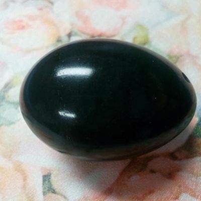 Cristal material de cuentas sueltas Nefrita verde Jade Yoni huevos para el endurecimiento y fortalecimiento vaginal