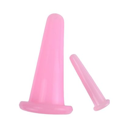 2PCS Cupa de masaje de silicona para la anti-celulite y cuidado de la salud