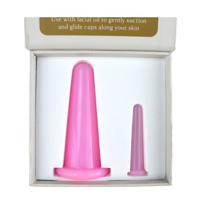 2PCS Cupa de masaje de silicona para la anti-celulite y cuidado de la salud