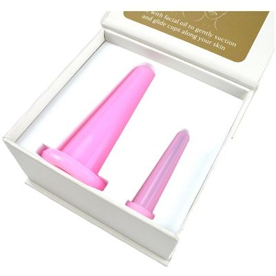 2PCS Cupa de masaje de silicona para la anti-celulite y cuidado de la salud