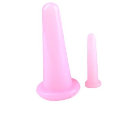 2PCS Cupa de masaje de silicona para la anti-celulite y cuidado de la salud
