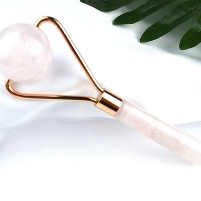 Roller de hielo facial de cuarzo rosa Guasha 100% cristal natural Gua Sha Masajista para herramienta de belleza rosa Masaje facial Cristal rosa