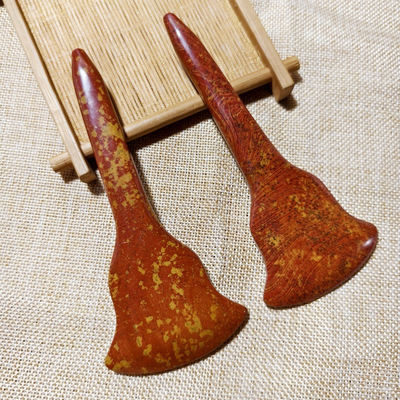 Experimenta los beneficios curativos del masaje de cuerpo completo y la estimulación de puntos de acupuntura con el tablero de Gua Sha de Piedra Roja Bian
