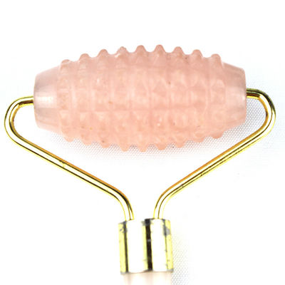 Masaje muscular Masaje facial 2024 Rosa natural de cuarzo Jade Roller Gua Sha Herramientas con logotipo personalizado