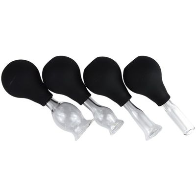 Herramientas de masaje Cupa de succión de vidrio de silicona Conjunto para la cara Guasha Eliminación de arrugas Cuidado de la piel Spa Salón de belleza Cupa de terapia