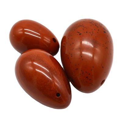 Huevos de Jade Triturados de Jaspe Rojo huevos de Yoni naturales para la salud fisiológica de la mujer OEM aprobado