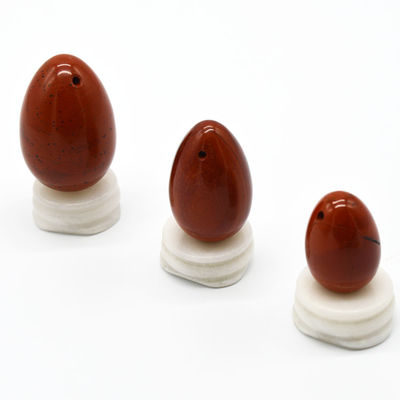 Huevos de Jade Triturados de Jaspe Rojo huevos de Yoni naturales para la salud fisiológica de la mujer OEM aprobado
