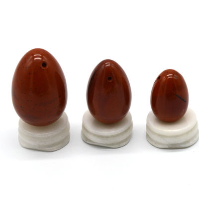 Huevos de Jade Triturados de Jaspe Rojo huevos de Yoni naturales para la salud fisiológica de la mujer OEM aprobado