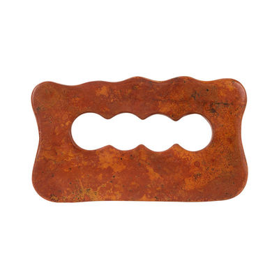 Tabla de raspado de piedra natural de Bian Rojo Masaje de cuerpo completo Herramienta Gua Sha para relajación muscular manual del cuerpo y alivio del estrés