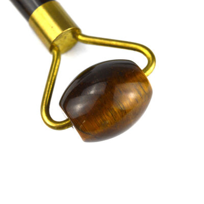 Herramienta de masaje facial de guacha 100% natural para ojos apretados Jade Gua Sha Roller para la cara para apretar el área de los ojos