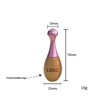 Rodillo de masaje de manilla de madera de jade Facial Gua Sha bastón de masaje y herramientas de cuidado ocular para promover la absorción de la crema para ojos